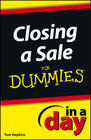 Buchcover Closing a Sale In a Day For Dummies