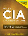 Buchcover Wiley CIA Exam Review 2013, Part 3, Internal Audit Knowledge Elements