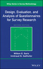 Buchcover Design, Evaluation, and Analysis of Questionnaires for Survey Research