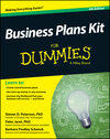 Buchcover Business Plans Kit For Dummies