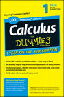 Buchcover 1,001 Calculus Practice Problems For Dummies Access Code Card (1-Year Subscription)