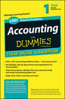 Buchcover 1,001 Accounting Practice Problems For Dummies Access Code Card (1-Year Subscription)