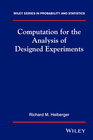 Buchcover Computation for the Analysis of Designed Experiments