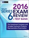 Buchcover Wiley Series 6 Exam Review 2016 + Test Bank