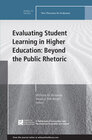 Buchcover Evaluating Student Learning in Higher Education