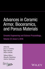 Buchcover Advances in Ceramic Armor, Bioceramics, and Porous Materials, Volume 37, Issue 4