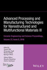 Buchcover Advanced Processing and Manufacturing Technologies for Nanostructured and Multifunctional Materials III, Volume 37, Issu