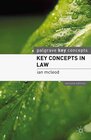 Buchcover Key Concepts in Law