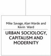 Buchcover Urban Sociology, Capitalism and Modernity