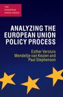 Buchcover Analyzing the European Union Policy Process