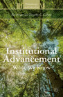 Buchcover Institutional Advancement
