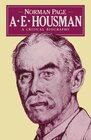 Buchcover A. E. Housman