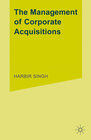 Buchcover The Management of Corporate Acquisitions