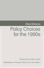 Buchcover Policy Choices for the 1990s