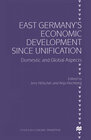 Buchcover East Germany’s Economic Development since Unification