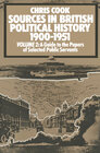 Buchcover Sources in British Political History, 1900-1951