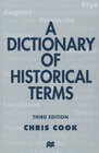 Buchcover A Dictionary of Historical Terms