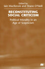 Buchcover Reconstituting Social Criticism