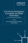 Buchcover Civil Society Participation in European and Global Governance