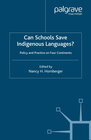 Buchcover Can Schools Save Indigenous Languages?