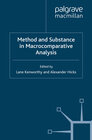 Buchcover Method and Substance in Macrocomparative Analysis
