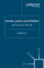 Buchcover Gender,Justice and Welfare in Britain,1900-1950