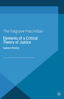 Buchcover Elements of a Critical Theory of Justice