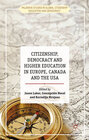 Buchcover Citizenship, Democracy and Higher Education in Europe, Canada and the USA