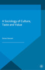 Buchcover A Sociology of Culture, Taste and Value