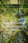 Buchcover Institutional Advancement