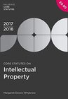 Buchcover Core Statutes on Intellectual Property 2017-18 (Macmillan Core Statutes)
