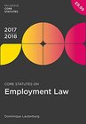 Buchcover Core Statutes on Employment Law 2017-18 (Macmillan Core Statutes)