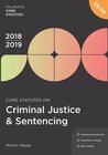 Buchcover Core Statutes on Criminal Justice & Sentencing 2018-19