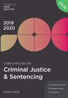 Buchcover Core Statutes on Criminal Justice & Sentencing 2019-20