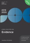 Buchcover Core Statutes on Evidence 2019-20
