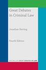 Buchcover Great Debates in Criminal Law