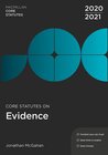 Buchcover Core Statutes on Evidence 2020-21