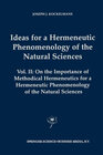 Buchcover Ideas for a Hermeneutic Phenomenology of the Natural Sciences