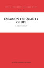 Buchcover Essays on the Quality of Life