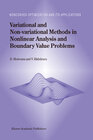 Buchcover Variational and Non-variational Methods in Nonlinear Analysis and Boundary Value Problems