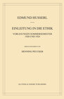 Buchcover Einleitung in die Ethik