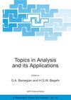 Buchcover Topics in Analysis and its Applications
