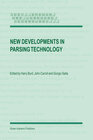 Buchcover New Developments in Parsing Technology
