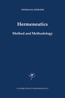 Buchcover Hermeneutics. Method and Methodology