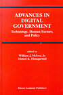 Buchcover Advances in Digital Government