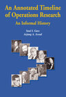 Buchcover An Annotated Timeline of Operations Research