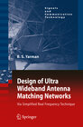Buchcover Design of Ultra Wideband Antenna Matching Networks