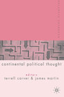 Buchcover Palgrave Advances in Continental Political Thought