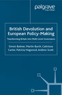 Buchcover British Devolution and European Policy-Making