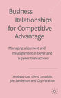 Buchcover Business Relationships for Competitive Advantage